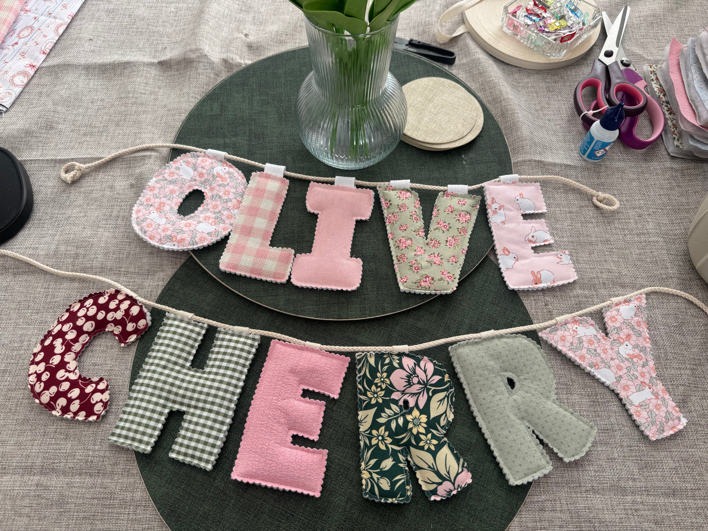 Keepsake Name Banner | Puffy Letters | COMING SOON