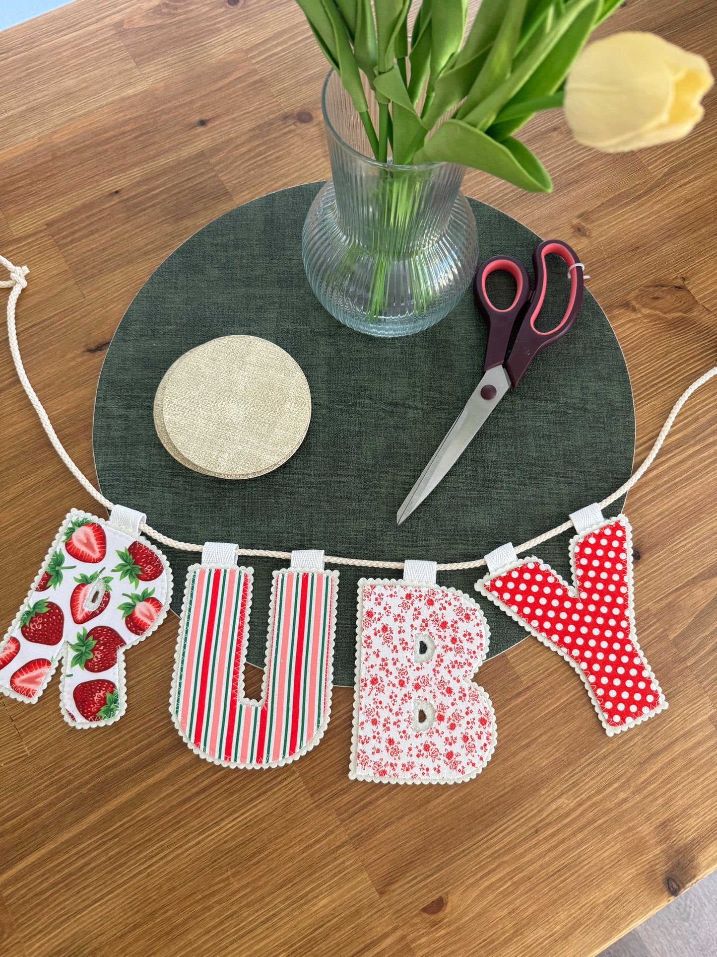 Name Banner | Cream Border | My Fabrics