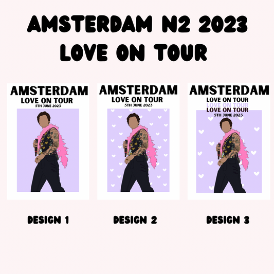 Harry Styles Amsterdam Night 2 Poster | Love on Tour Poster | HSLOT 23 Amsterdam N2 Poster | Harry Styles Posters