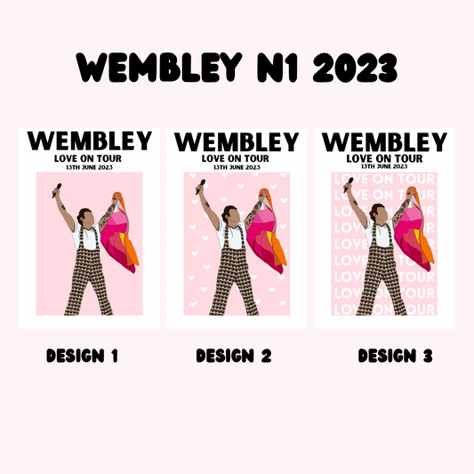 Harry Styles Wembley Night 1 Poster | Love on Tour Poster | HSLOT 23 Wembley N1 Poster | Harry Styles Poster