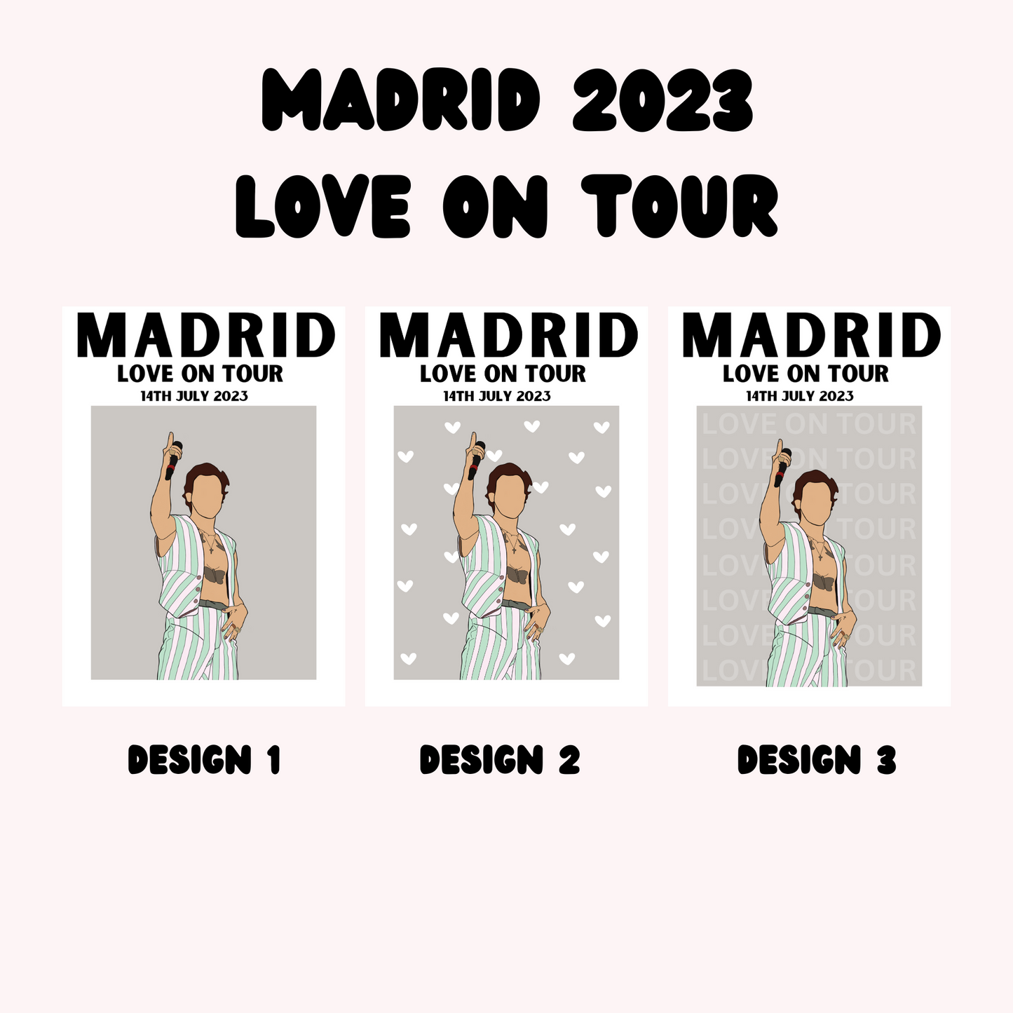 Harry Styles Madrid Poster | Love on Tour Poster | HSLOT 23 Madrid Poster | Harry Styles Posters