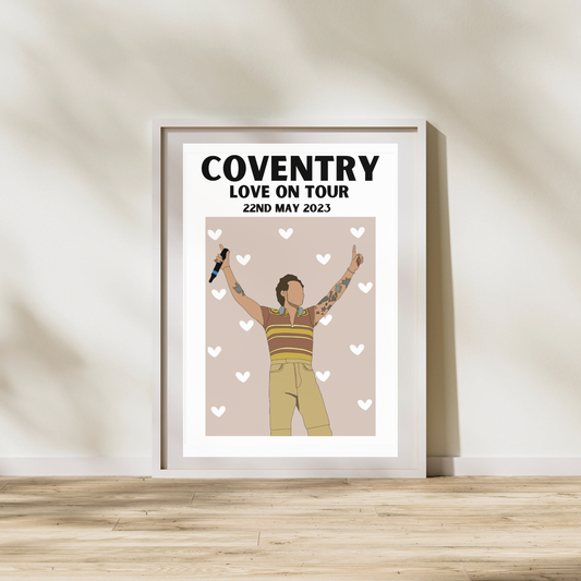 Harry Styles Coventry Night 1 Poster | Love on Tour Poster | HSLOT 23 Coventry N1 Poster | Harry Styles Poster
