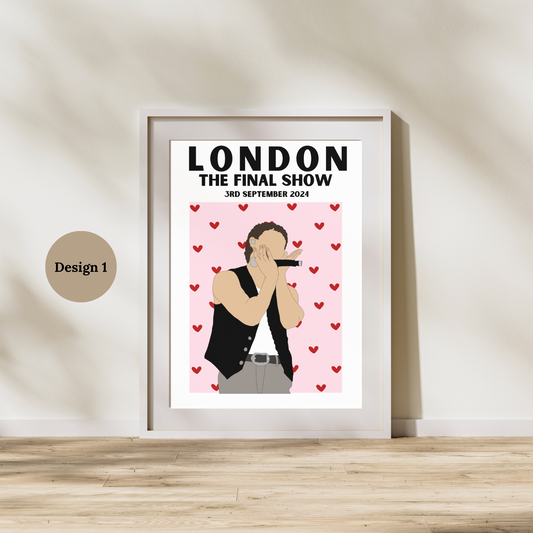 Niall Horan London Poster | The show live on tour poster | TSLOT 24