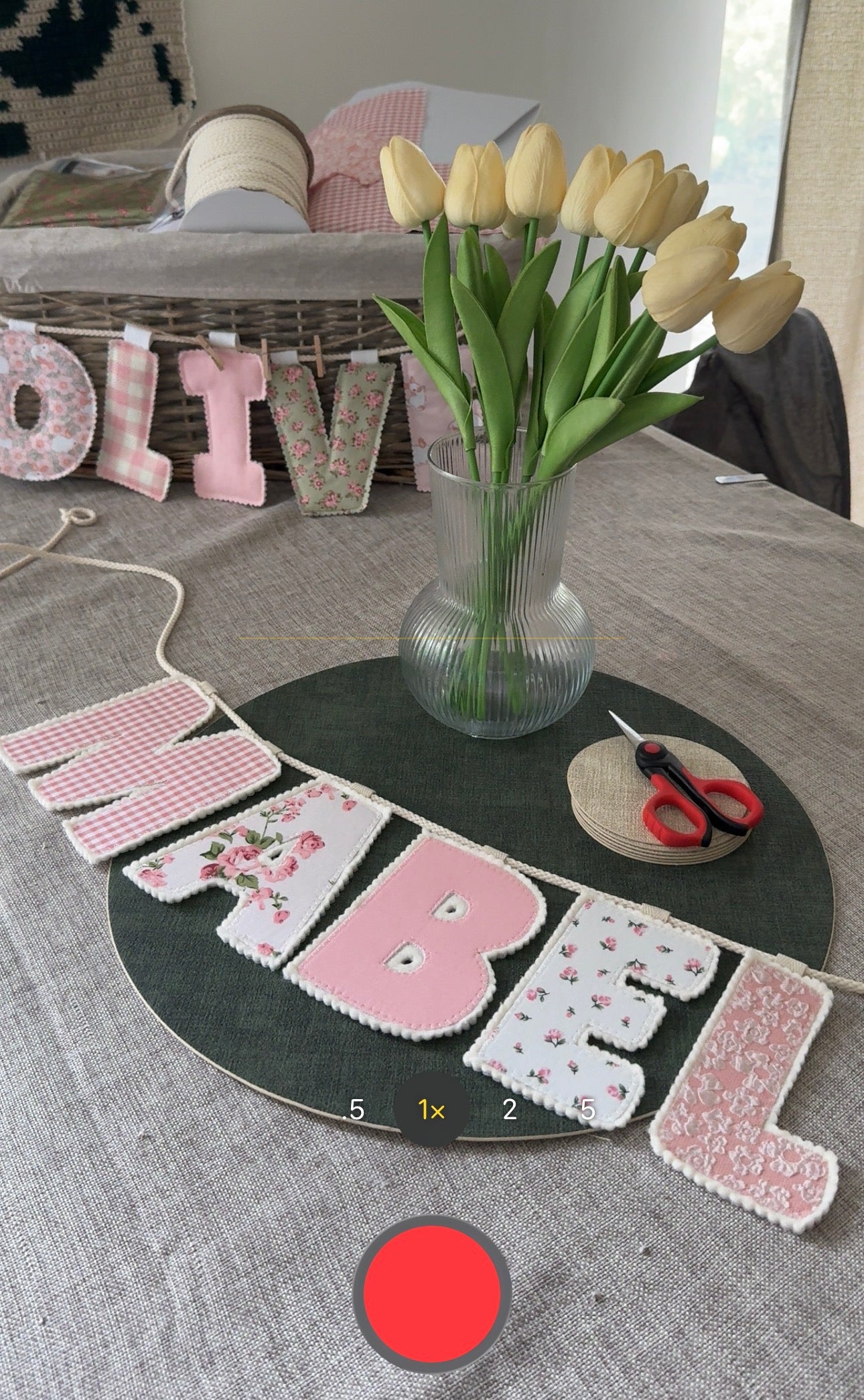 Name Banner | Cream Border | My Fabrics