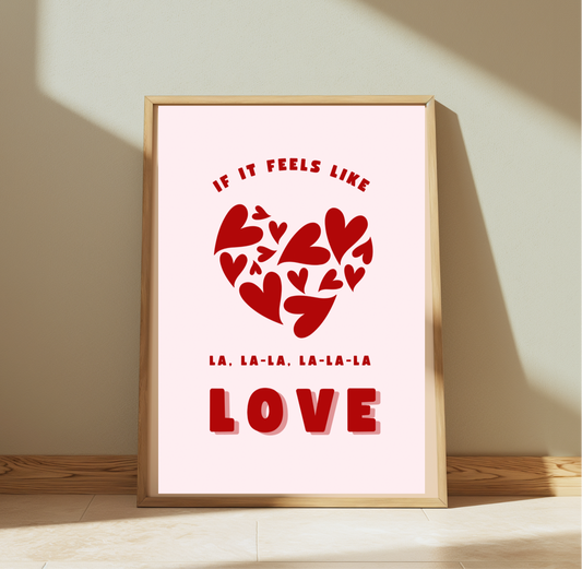 Niall Horan Must Be Love Lyric Print | Wall Print | Music Lyrics