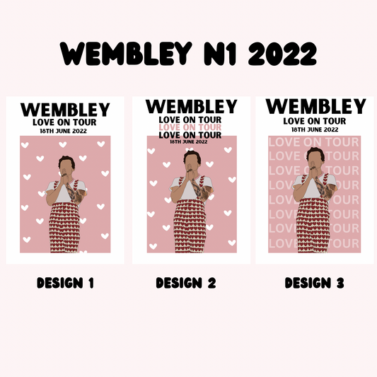 Harry Styles Wembley Night 1 Poster | Love on Tour Poster | HSLOT 22 Wembley N1 Poster | Harry Styles Poster