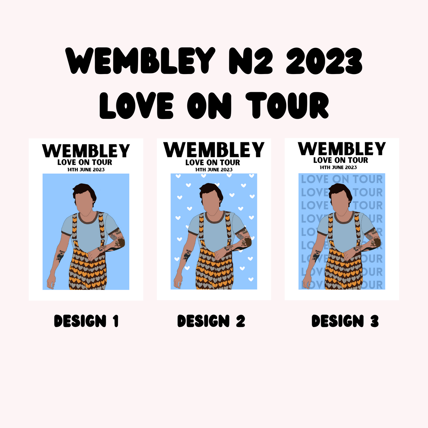 Harry Styles Wembley Night 2 2023 Poster | Love on Tour Poster | HSLOT 23 Wembley N2 Poster | Harry Styles Poster