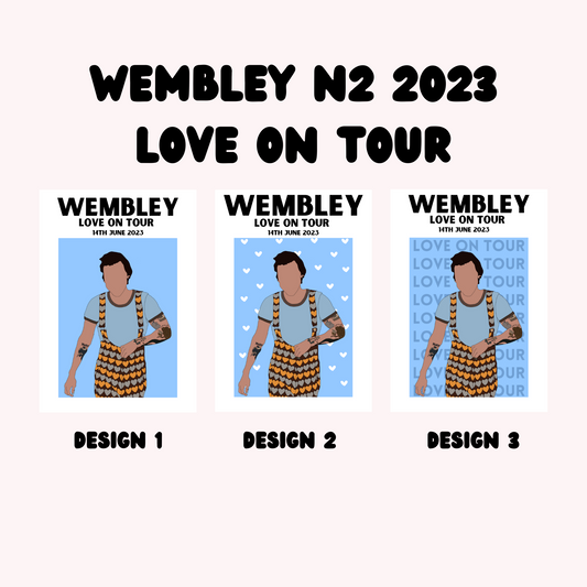 Harry Styles Wembley Night 2 2023 Poster | Love on Tour Poster | HSLOT 23 Wembley N2 Poster | Harry Styles Poster