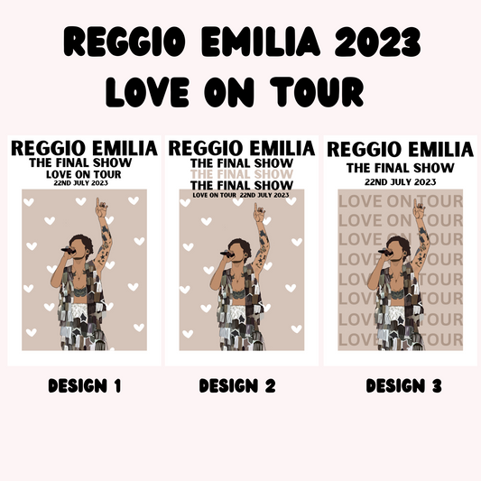 Harry Styles Reggio Emilia Poster | Love on Tour Poster | HSLOT 23 Reggio Emilia Italy Poster | Harry Styles Posters