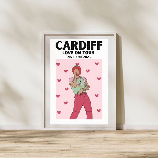 Harry Styles Cardiff Night 2 Poster | Love on Tour Poster | HSLOT 23 Cardiff N2 Poster | Harry Styles Posters