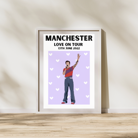 Harry Styles Manchester Night 2 Poster | Love on Tour Poster | HSLOT 22 Manchester N2 Poster | Harry Styles Poster