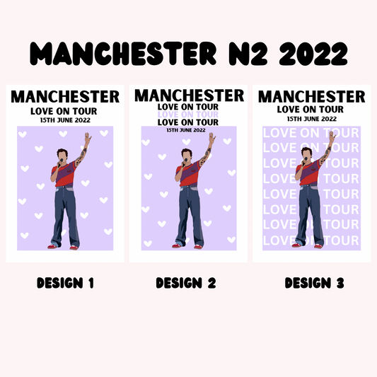 Harry Styles Manchester Night 2 Poster | Love on Tour Poster | HSLOT 22 Manchester N2 Poster | Harry Styles Poster