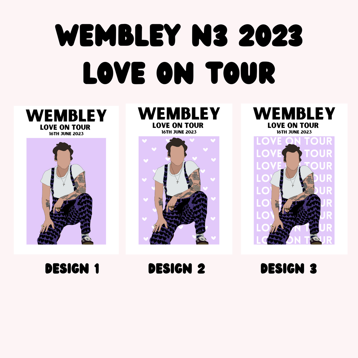 Harry Styles Wembley Night 3 Poster | Love on Tour Poster | HSLOT 23 Wembley N3 Poster | Harry Styles Poster