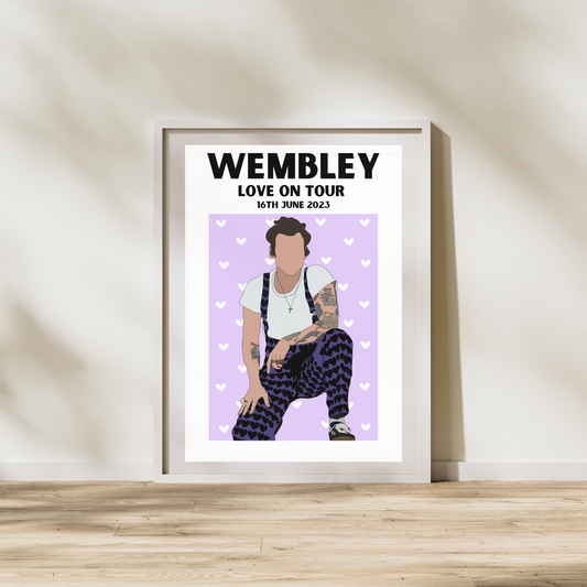 Harry Styles Wembley Night 3 Poster | Love on Tour Poster | HSLOT 23 Wembley N3 Poster | Harry Styles Poster